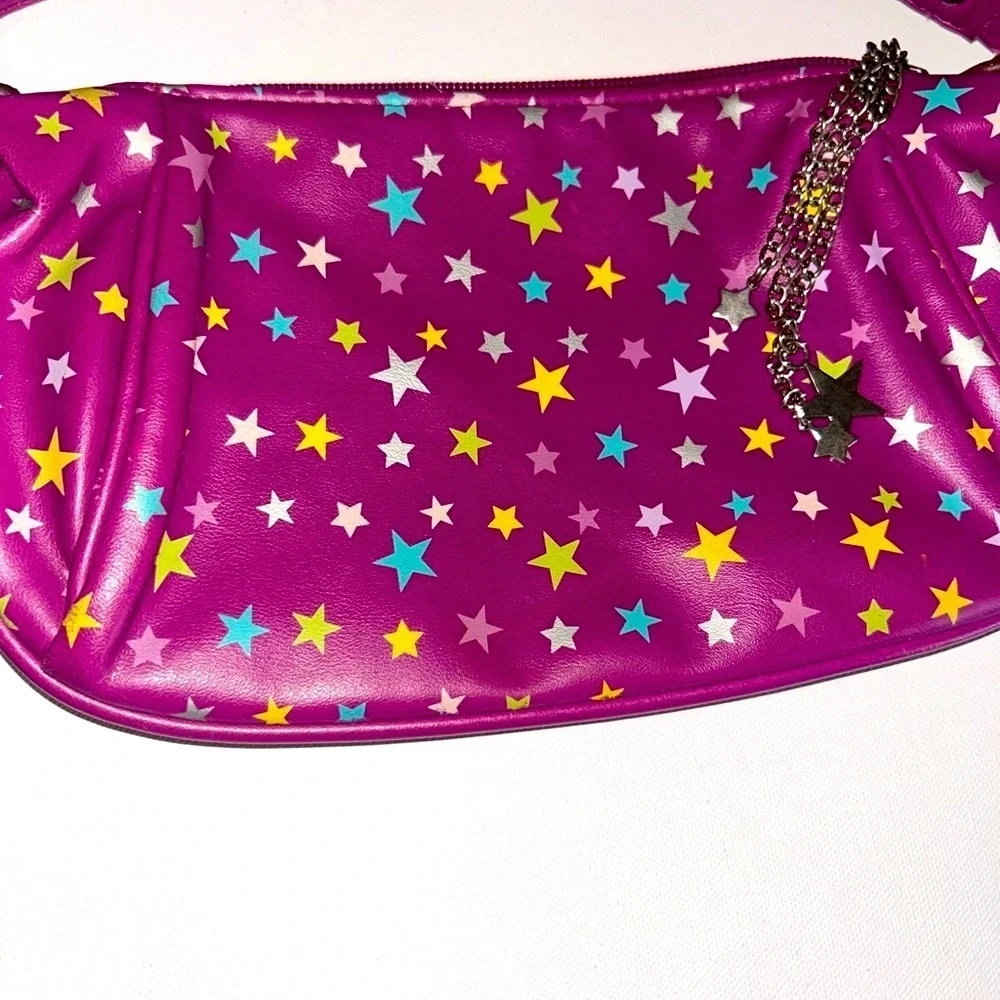 Girls Size 8 Star Bundle Sparkle Glitter Purse Mirror Trinket Box PJS Pink Blue